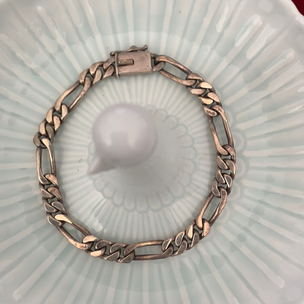 Pure silver chain bracelet